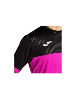 CAMISETA JOMA MONTREAL ROSA FLÚOR NEGRO -Pro Tennis Tienda camiseta joma montreal rosa fluor negro 2