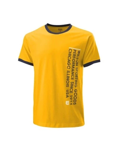 Camiseta Wilson M SINCE 1914 TEE Gold Fusn 1 Camiseta Wilson M SINCE 1914 TEE Gold Fusn