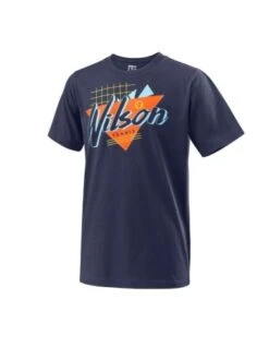 Camiseta Wilson Nostalgia Tech Niño Marino