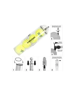 PRESURIZADOR DE PELOTAS HEAD X4 BOMBA -Pro Tennis Tienda presurizador de pelotas head x4 bomba 3