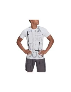 CAMISETA ADIDAS CLUB GRAPH WHITE-BLACK -Pro Tennis Tienda ropa tenis padel camiseta adidas club graph white black 4