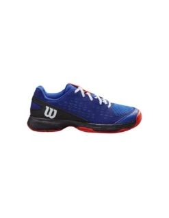 ZAPATILLA WILSON RUSH PRO JR L BLU/BK/ORAN